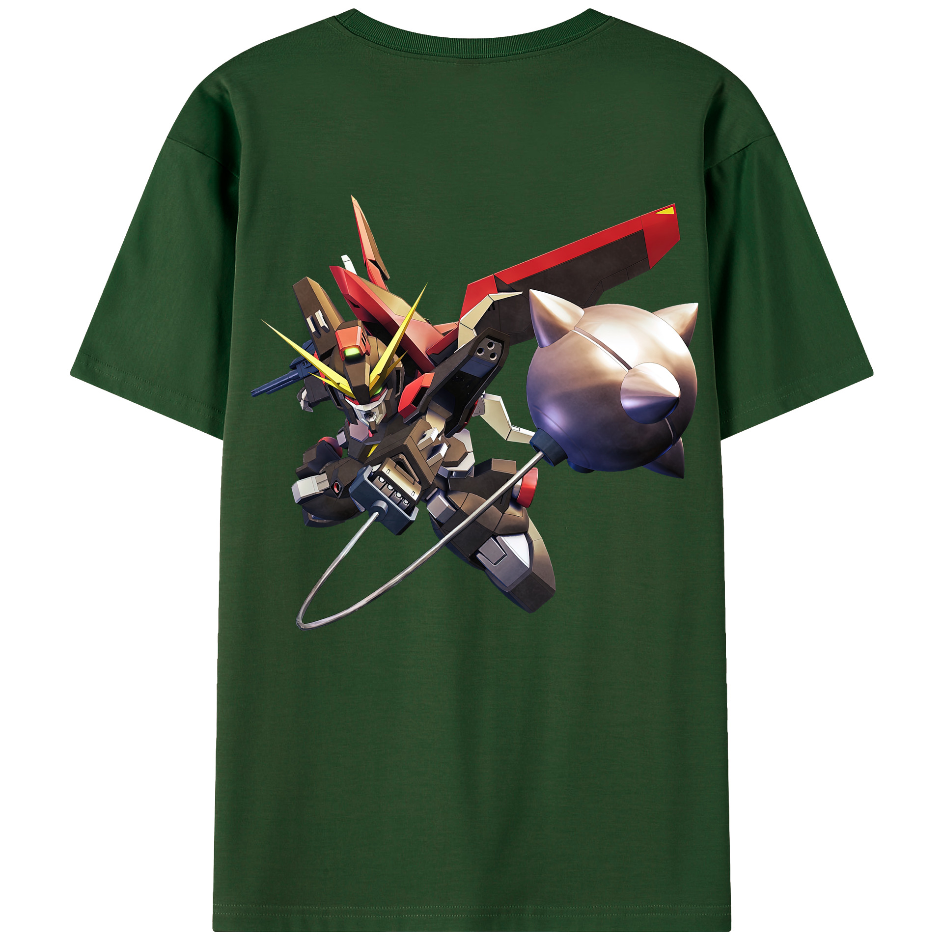 （画像用） 機動戦士ガンダム Mobile Suit Gundam 綿100％半袖Tシャツ（背面プリント）